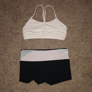 Sports Bra and Shorts Matching Set